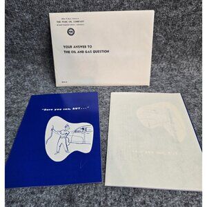 Pure Oil Company Advertising Car Dealer Brochure Catalog 40s 50s Service Booklet